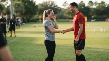 Featured image for Tears and Triumph: Inside the Viral Encounter Between Cristiano Ronaldo and Belgian Creator Céline Dept